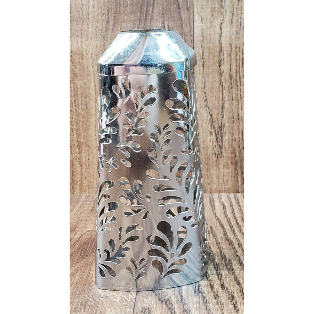 Bath & Body Works Silver Vine Leaves Hand Soap Dispenser Decorative Sleeve Cover